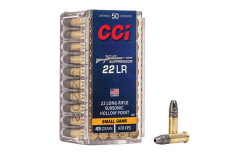 Ammunition CCI Ammunition Suppressor 22LR CCI 22LR SUPPRESSOR 45GR HP 50/5000 • Model: Suppressor